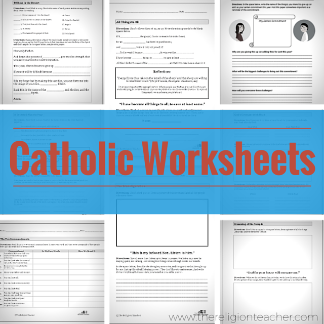 Catholic Worksheets