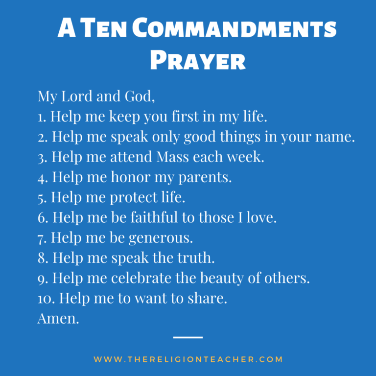 A Ten Commandments Prayer   Ten Commandments Prayer TRT 768x768 